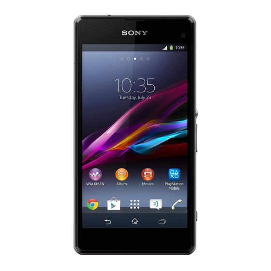 Sony XPERIA Z1s Guía Del Usuarior