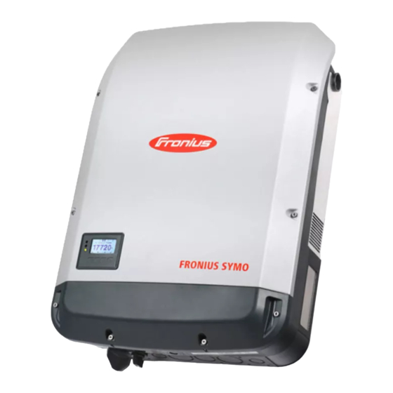 Fronius Symo 10.0-3 208-240 Manual De Instrucciones