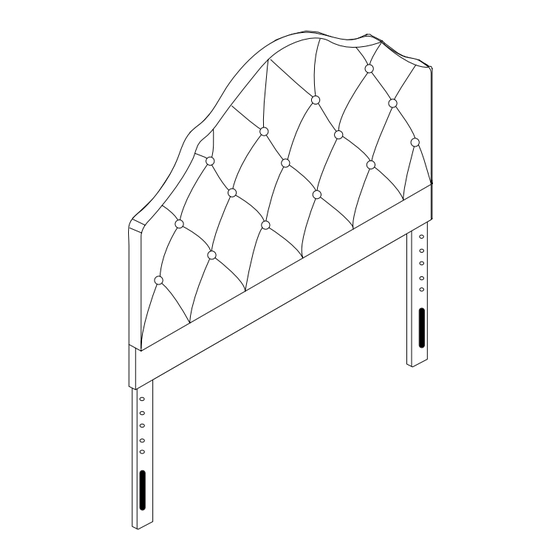 Mainstays CABECERA REDONDEADA TWIN Manual De Instrucciones