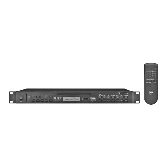 IMG STAGELINE CD-112/BT Manual De Instrucciones