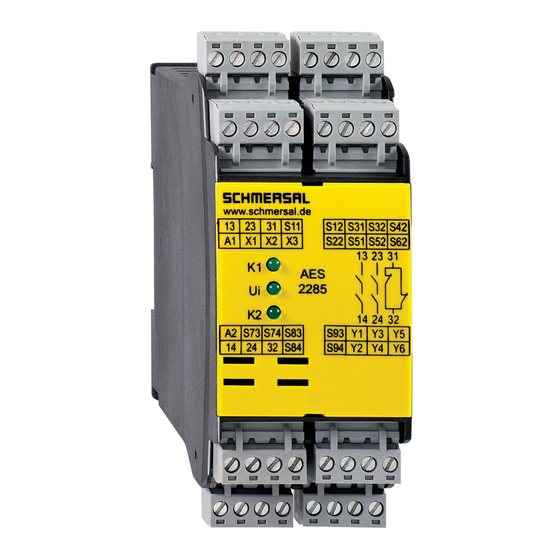 schmersal AES 2285 Manual De Instrucciones