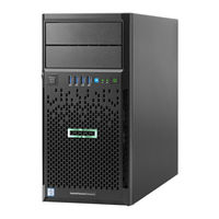 HP HPE ProLiant ML30 Gen9 Guía De Usuario