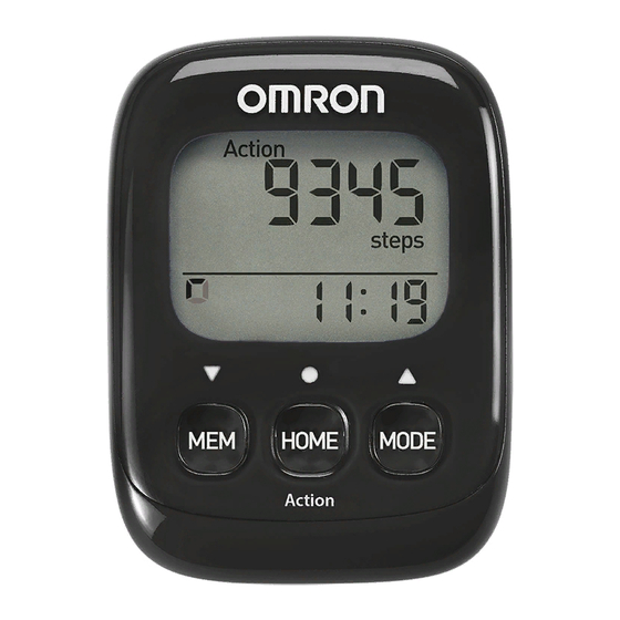 Omron Walking style IV Manuales