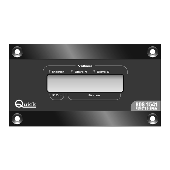 Quick RDS 1541 Manual De Instalacion Y Uso