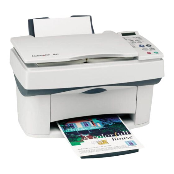 Lexmark X83 Manuales