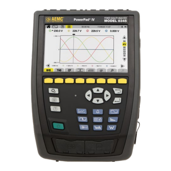 AEMC Instruments PowerPad IV 8345 Manuales