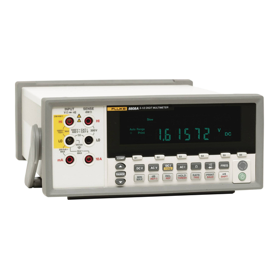 Fluke 8808A Manual De Funcionamiento Básico