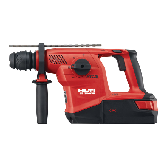 Hilti TE 30-A36 Manual De Instrucciones