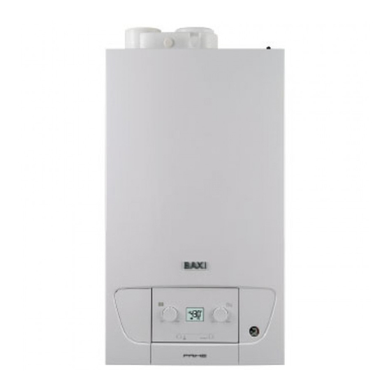 Baxi PRIME Serie Manual De Uso Destinado Al Usuario Y Al Instalador