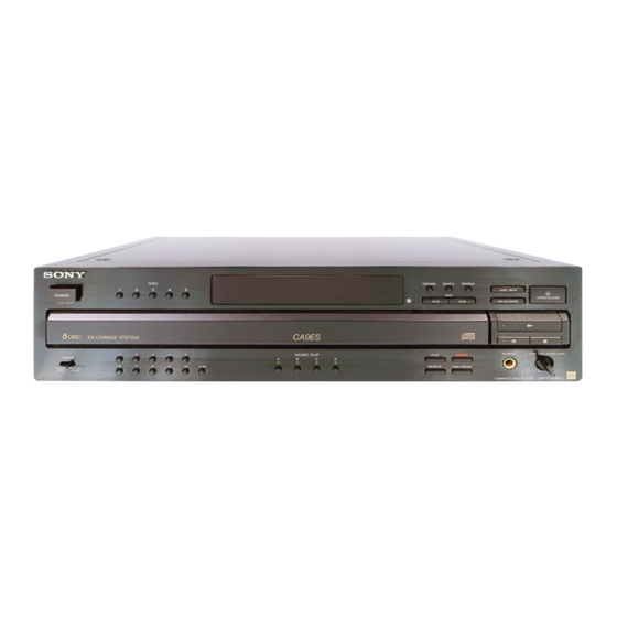 Sony CDP-CA9ES Manual De Instrucciones