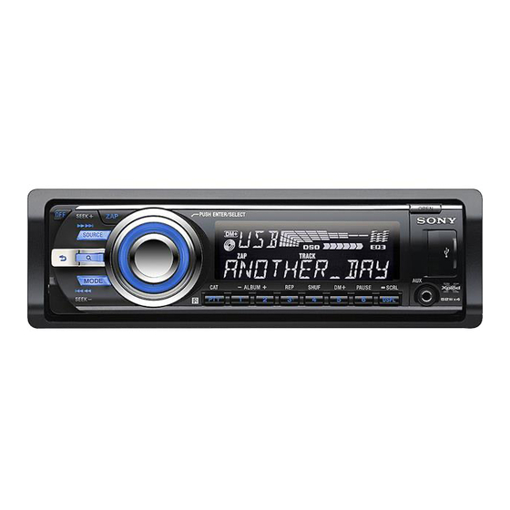 Sony CDX-GT640UI Instrucciones De Uso