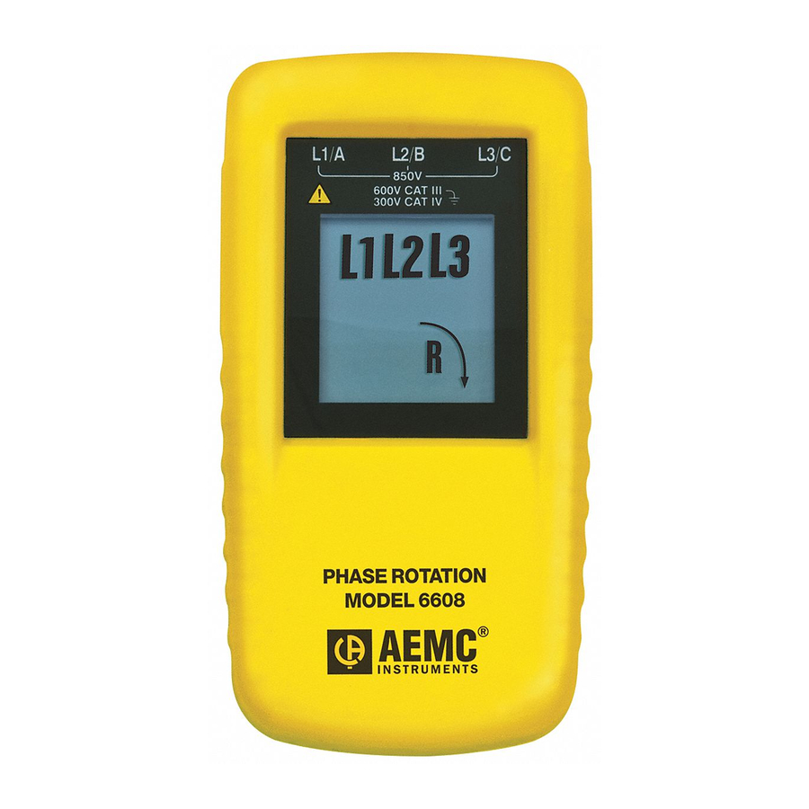 AEMC 6608 Manual De Instrucciones