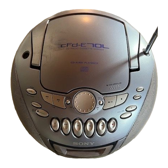 Sony CFD-E70L Manual De Instrucciones