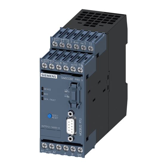 Siemens SIMOCODE pro Manual De Funciones