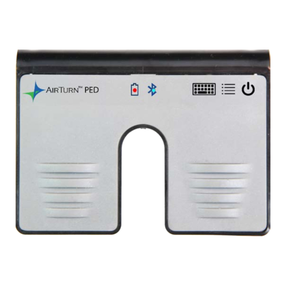 AirTurn PED Manual De Instrucciones