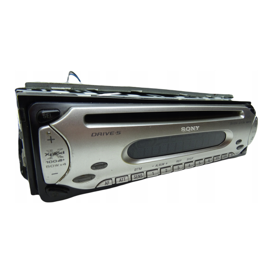 Sony CDX-SW200 Manual De Instrucciones