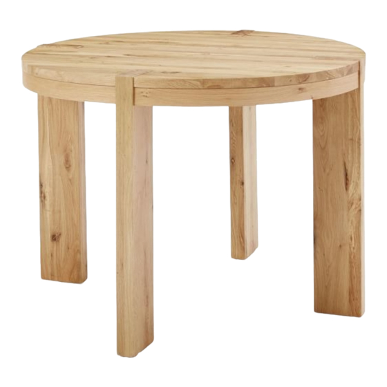 West Elm BOERUM ROUND COFFEE TABLE Instrucciones De Ensamblaje