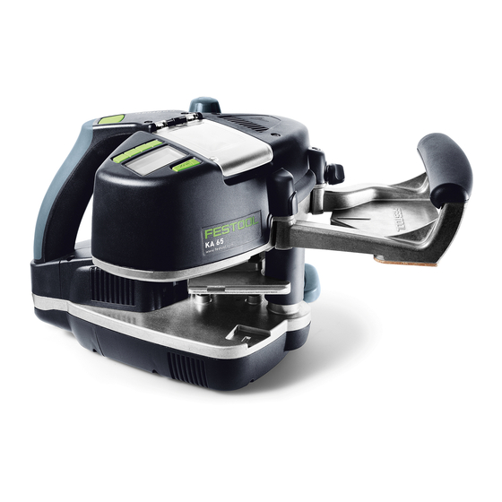 Festool KA 65 Manuales