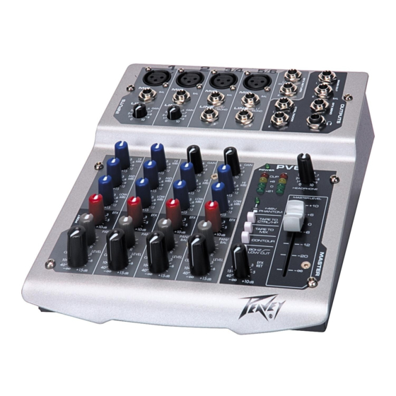 Peavey PV 6 Manual De Operación