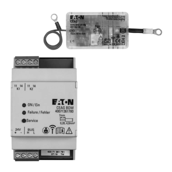 Eaton CEAG BDM Manual Del Usuario