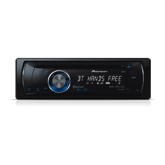 Pioneer DEH-6100BT Manual De Instrucciones