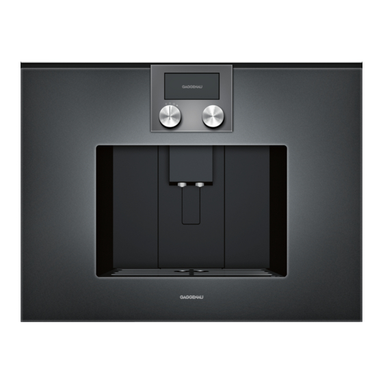 Gaggenau CMP 250 Instrucciones Breves De Manejo E Instalación