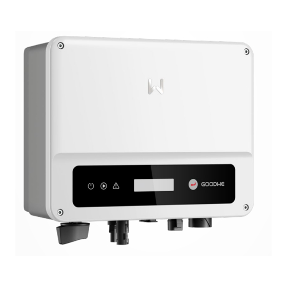 Goodwe XS Serie Guía De Instalación Rápida