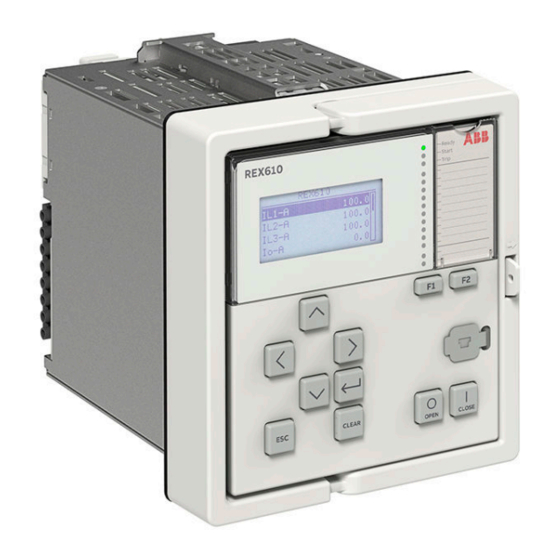 ABB Relion REX610 Guia De Inicio Rapido