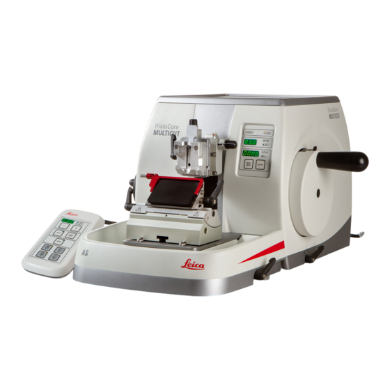 Leica HistoCore MULTICUT Manual De Instrucciones