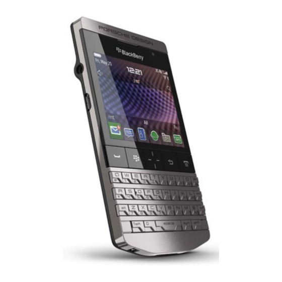 Blackberry Porsche Design P'9981 Guia Del Usuario