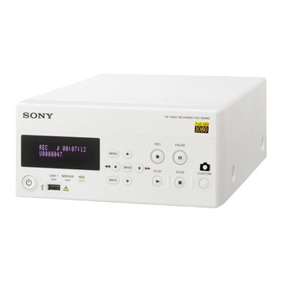 Sony HVO-550MD Manual De Instrucciones