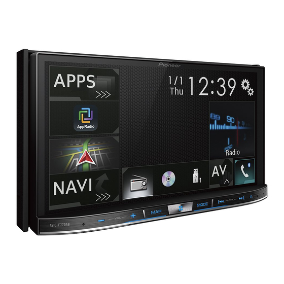 Pioneer AVIC-F77DAB Manual Del Operacion