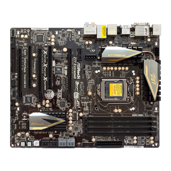 ASROCK Z77 Extreme6 Manual Del Usuario
