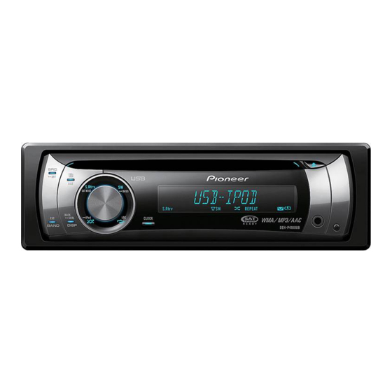 Pioneer DEH-P4100UB Manual De Instrucciones