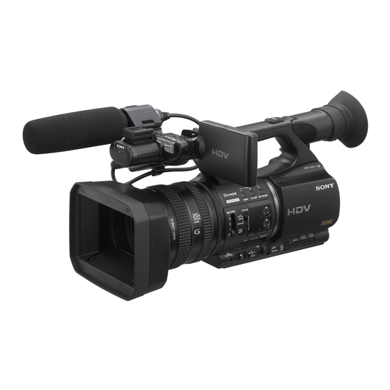 Sony HVR-Z5E Manual De Instrucciones