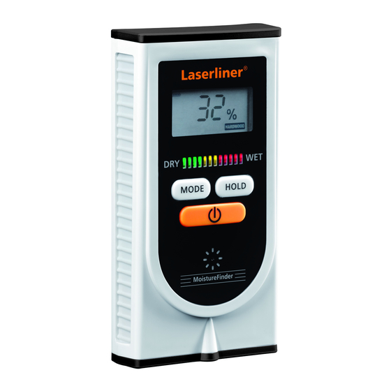 LaserLiner MoistureFinder Manual De Instrucciones