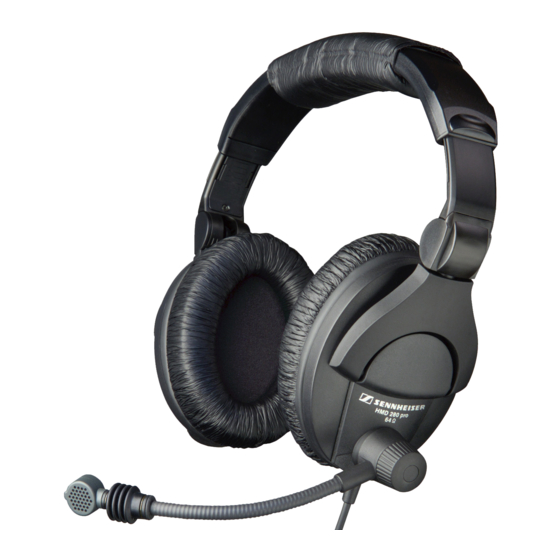 Sennheiser HMD 280 PRO Instrucciones Para El Uso