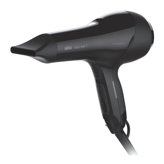 Braun Satin Hair 7 HD 785 Manual De Usuario