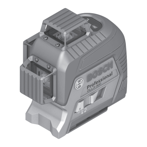 Bosch GLL3-300G Instrucciones De Funcionamiento Y Seguridad