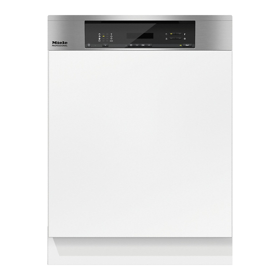 Miele professional PG 8130 Instrucciones De Manejo