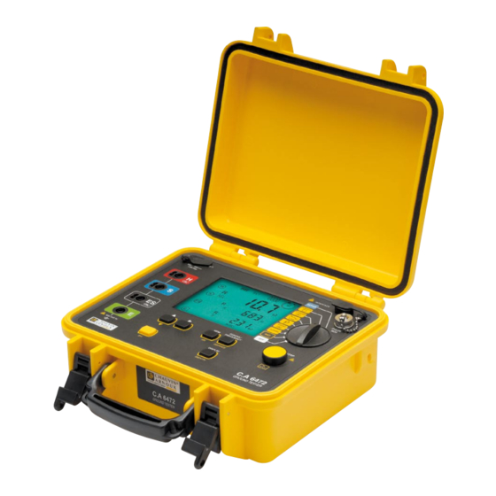 Chauvin Arnoux C.A 6472 Manual De Instrucciones
