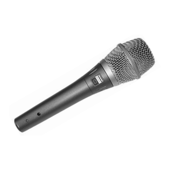 Shure BETA 87C Guia Del Usuario