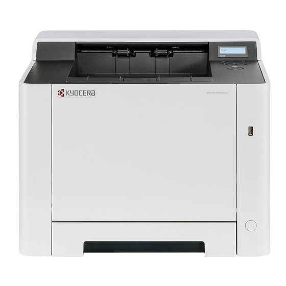 Kyocera ECOSYS PA2100cwx Guía De Primeros Pasos