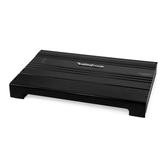 Rockford Fosgate PUNCH P450.4 Instalación Y Funcionamiento