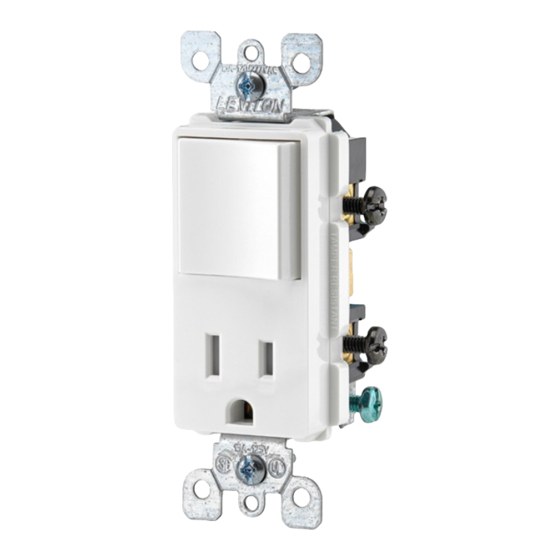 Leviton decora 5626-I Manual De Instrucciones