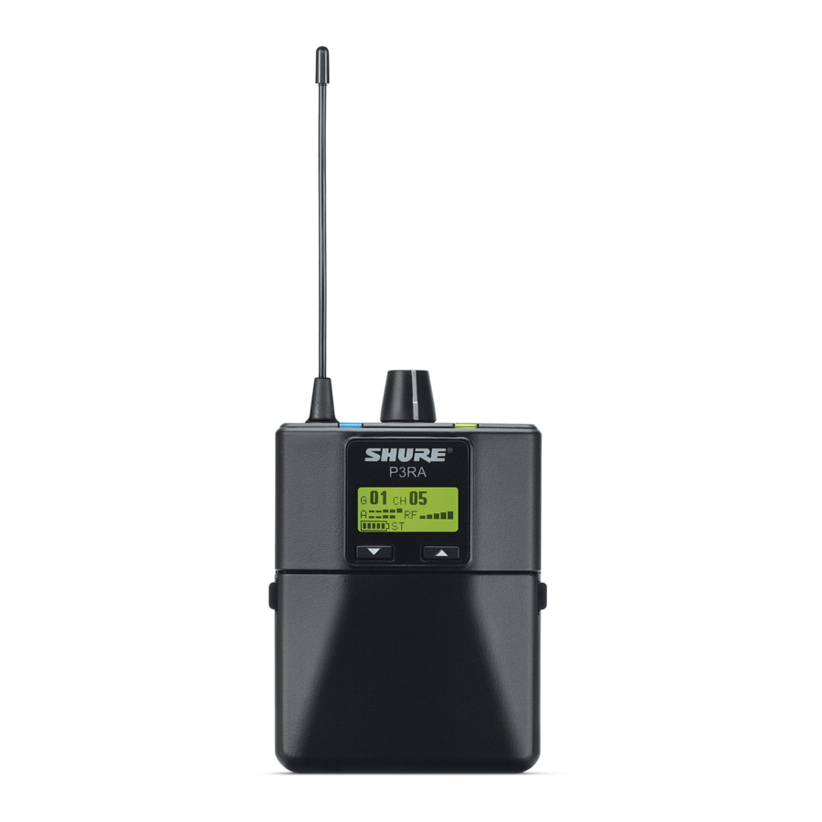 Shure P3RA Manual De Usuario