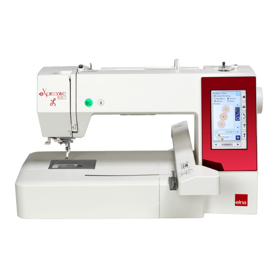 ELNA eXpressive 830L Manual De Instrucciones