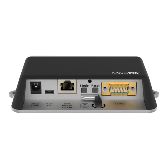 MikroTik LtAP mini Manual De Instrucciones