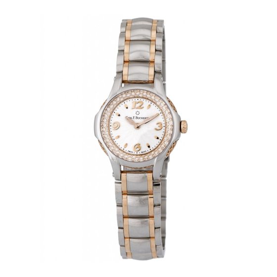 Carl F. Bucherer PATHOS PRINCESS Manual De Instrucciones