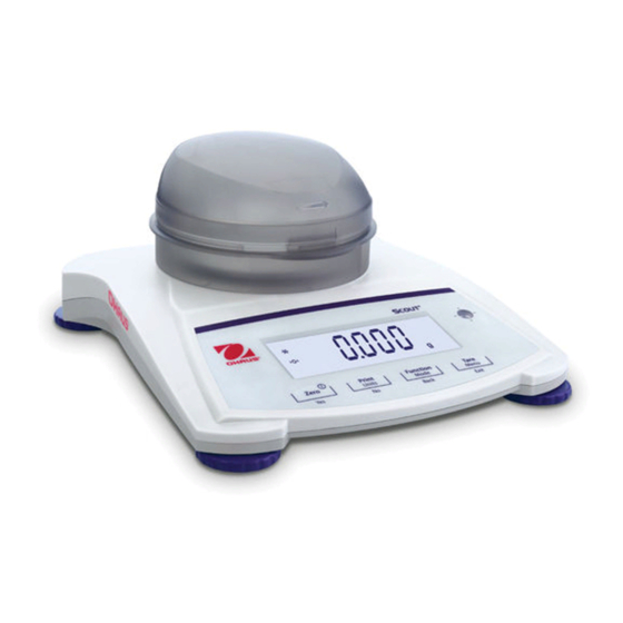 OHAUS SJX Serie Manual Del Usuario